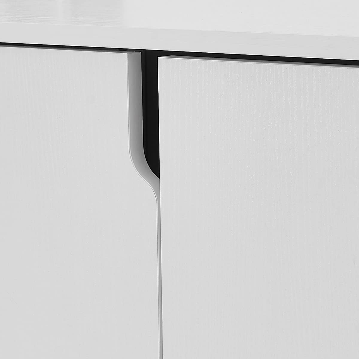 White Kitchen Buffet Cabinet with 2 Doors and 2 Shelves, Storage Sideboard, 41.8" L x 15" W x 32.5" H